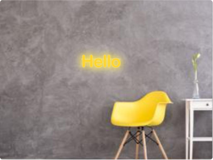 Benutzerdefinierter Text: Hello